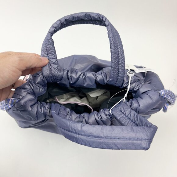 Wildfox | Puffer Drawstring Backpack Bag in Lavender Grey - Picture 5 of 14